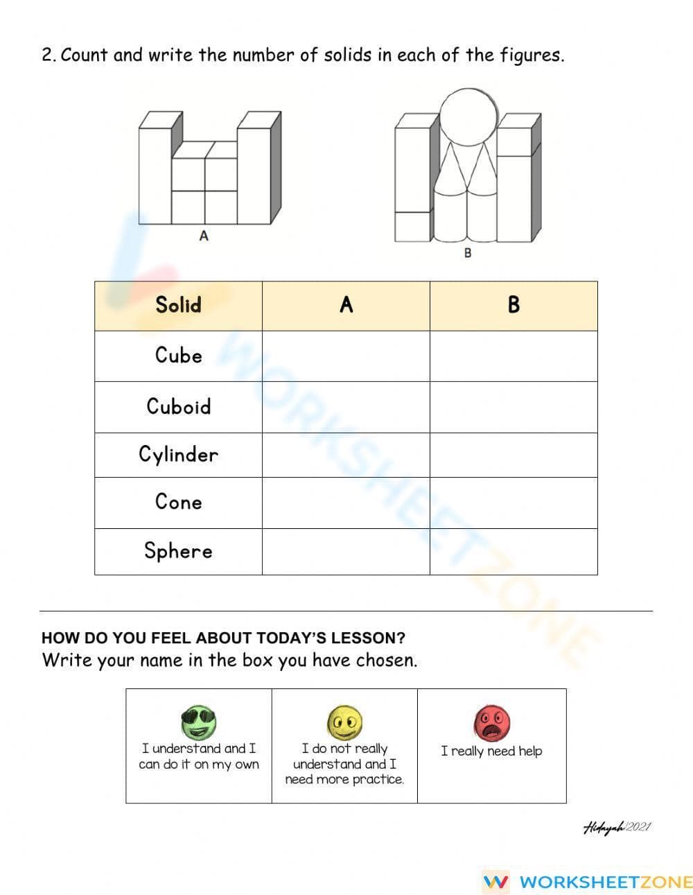 Solid and 3D Figures - Page 2