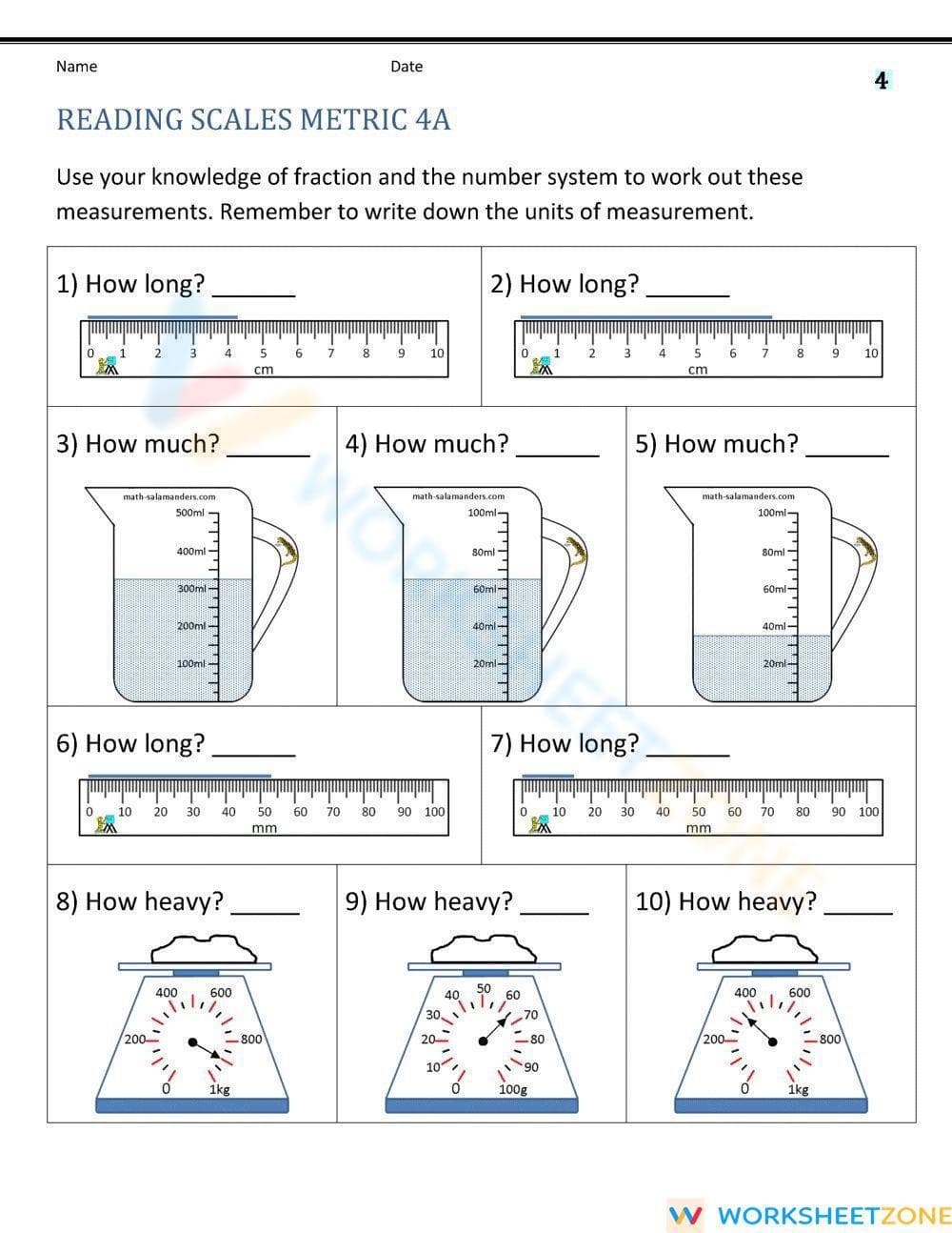 Units of Measurements - Page 1