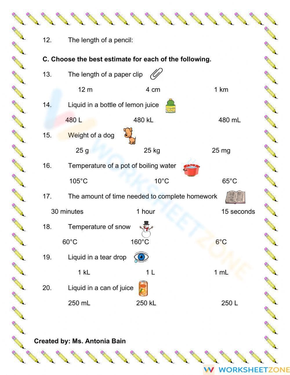 Using Metric Units - Page 2