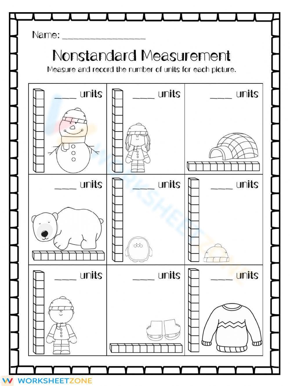 Non-standard unit Measurement - Page 1