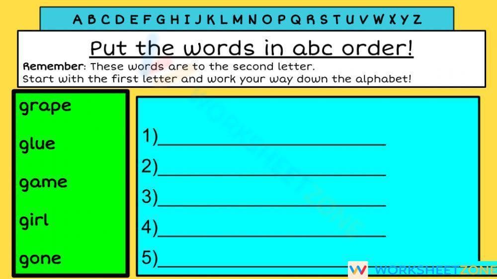 ABC 2nd Letter - Page 1