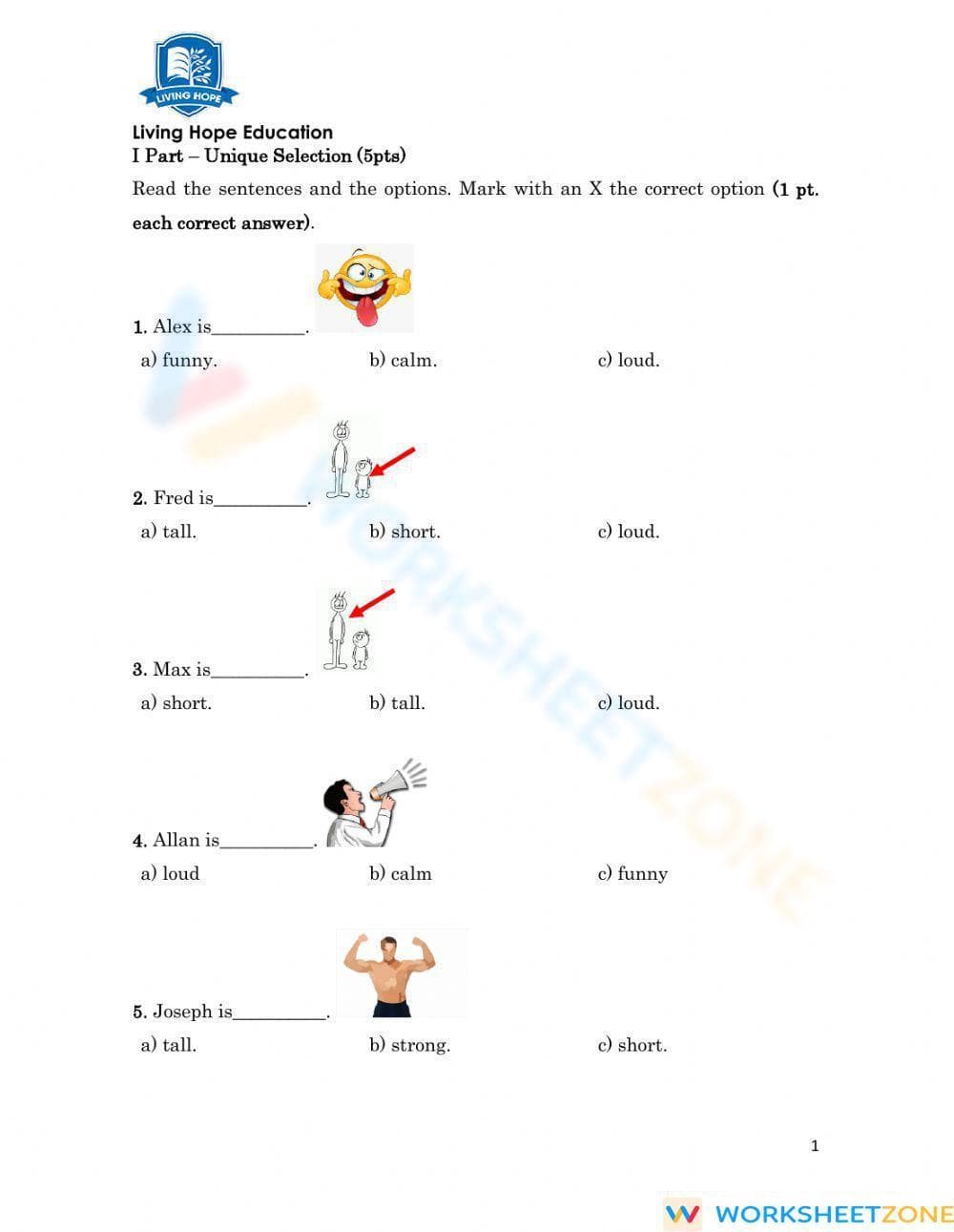 First Grade - Page 1