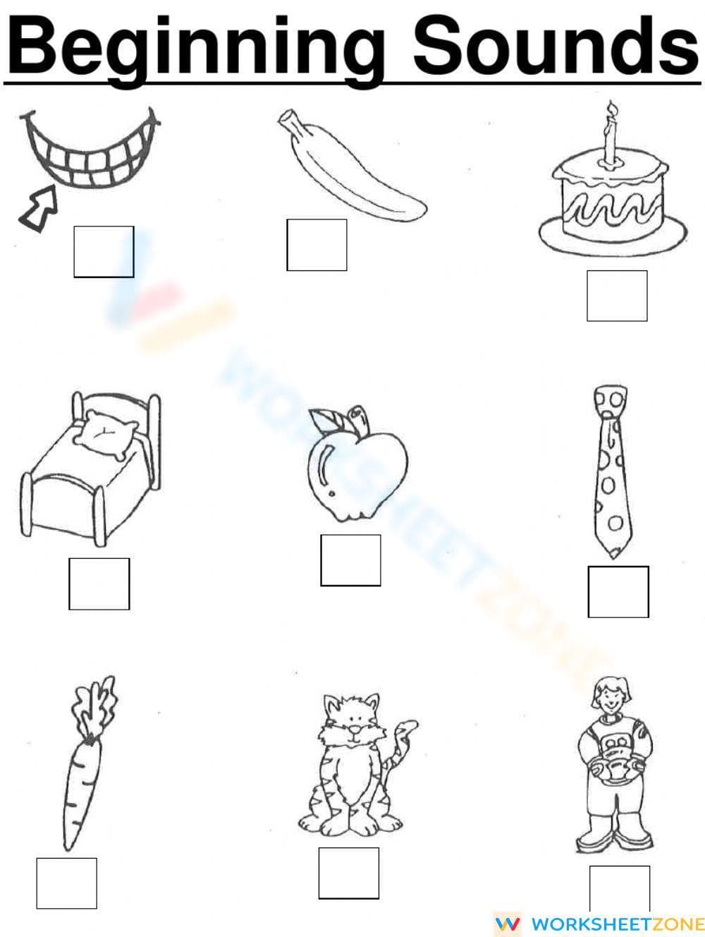 Beginning Sounds - Page 1