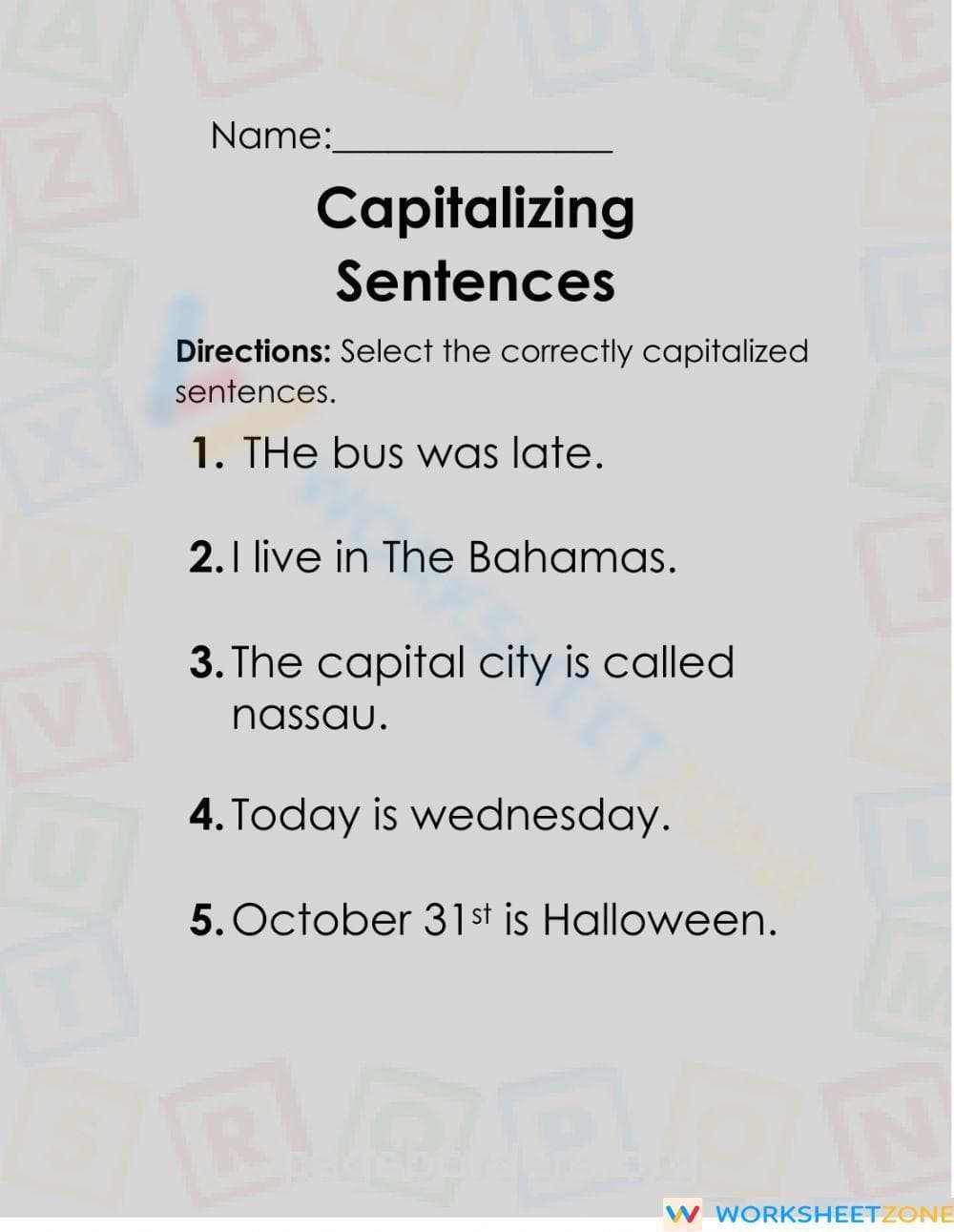 Capitalization - Page 1