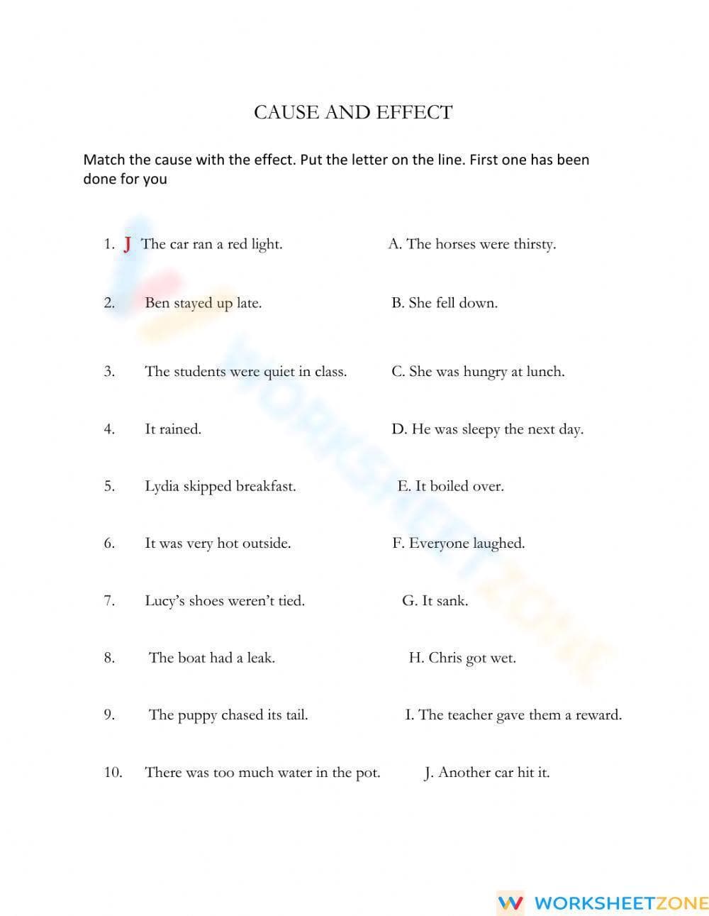 Cause and Effect - Page 1