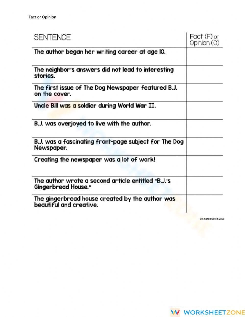 Fact or opinion - Page 1