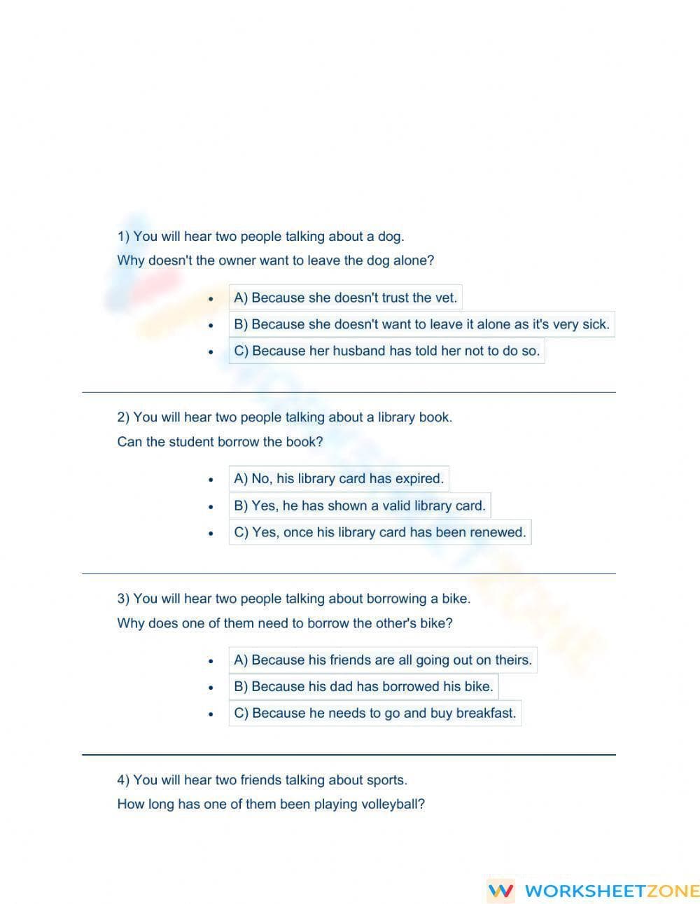 Ket listening part 2 - Page 1