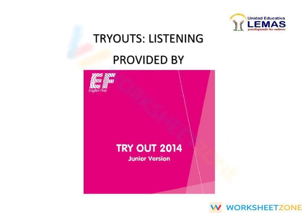 Yle tryouts - listening - Page 1