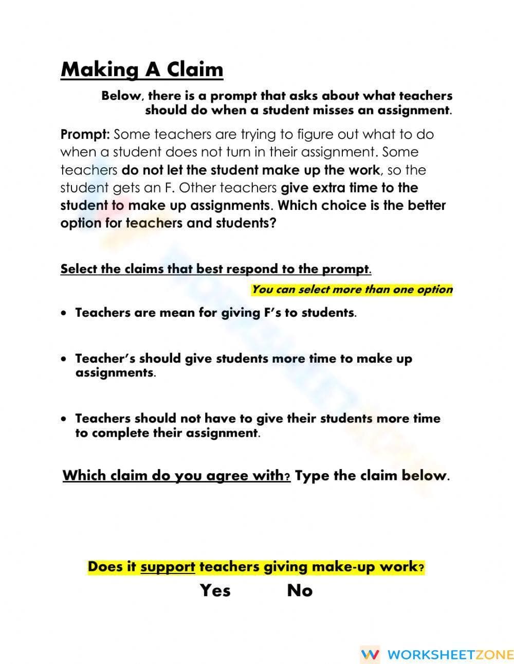 Making A Claim - Page 1