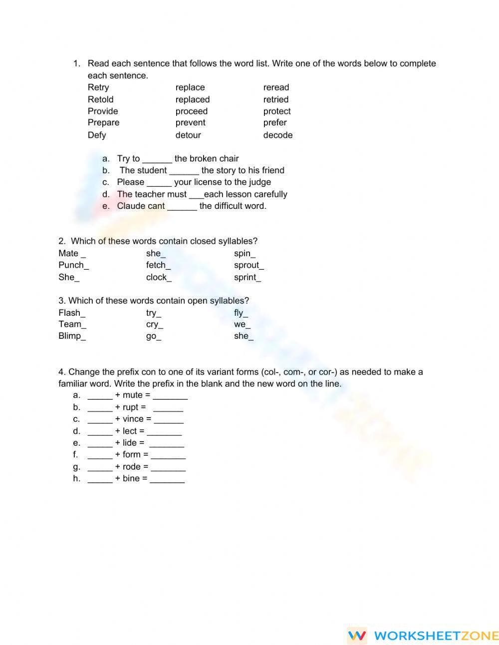 Unit 4 Review - Page 1