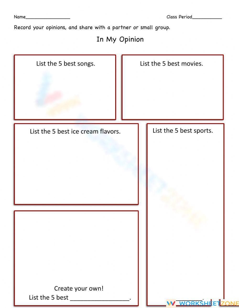'All About Me' Worksheet: Fun Personal Introduction - Page 4