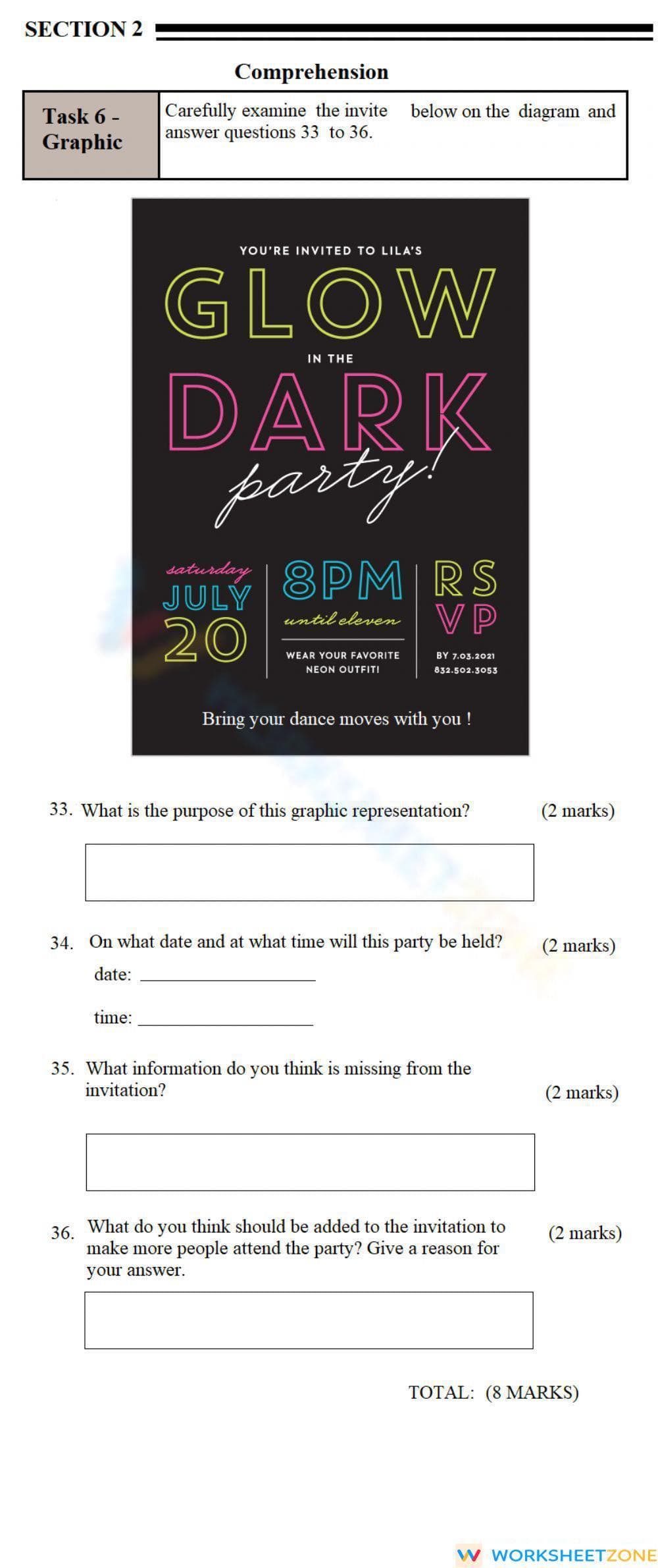 Standard 5 - comprehension - Page 1