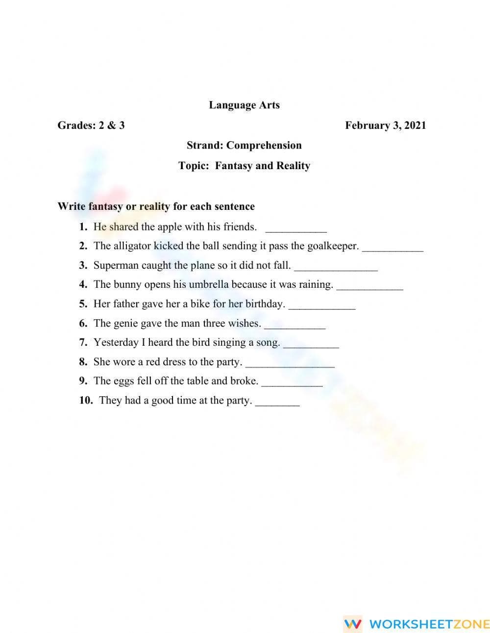 Fantasy or Reality - Page 1