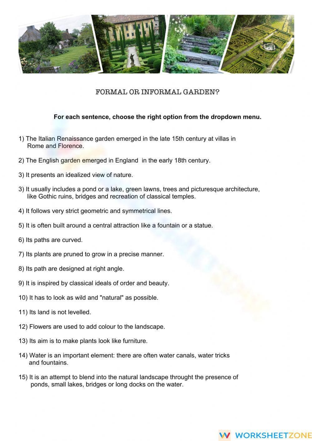 Formal and informa gardens - Page 1