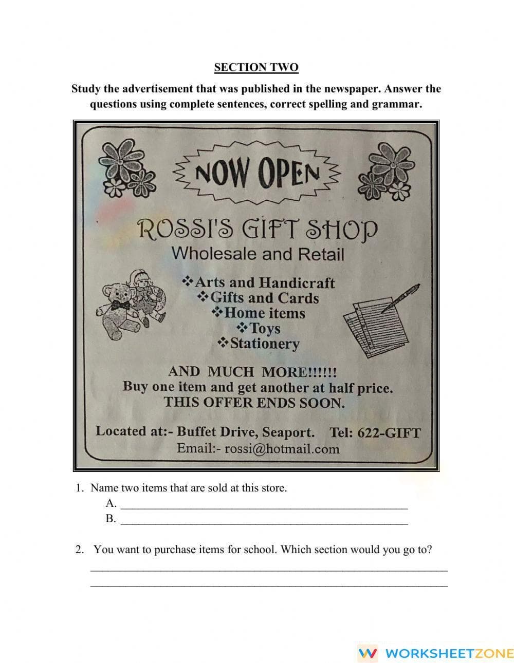 Comprehension - Page 3