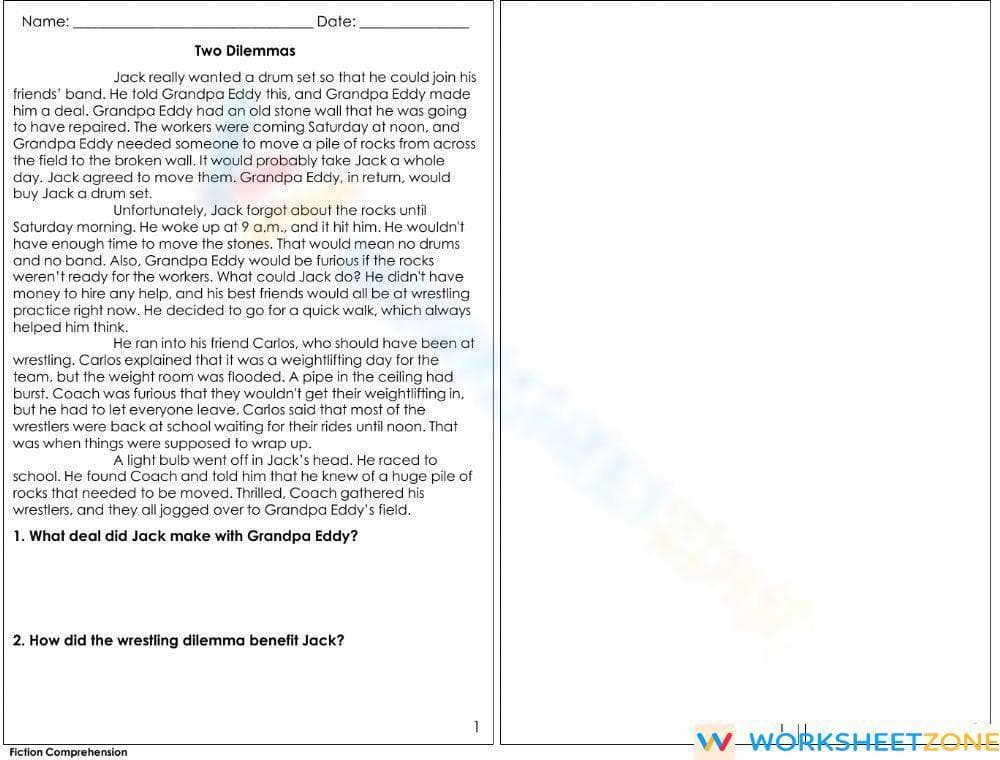 Comprehension - Page 1