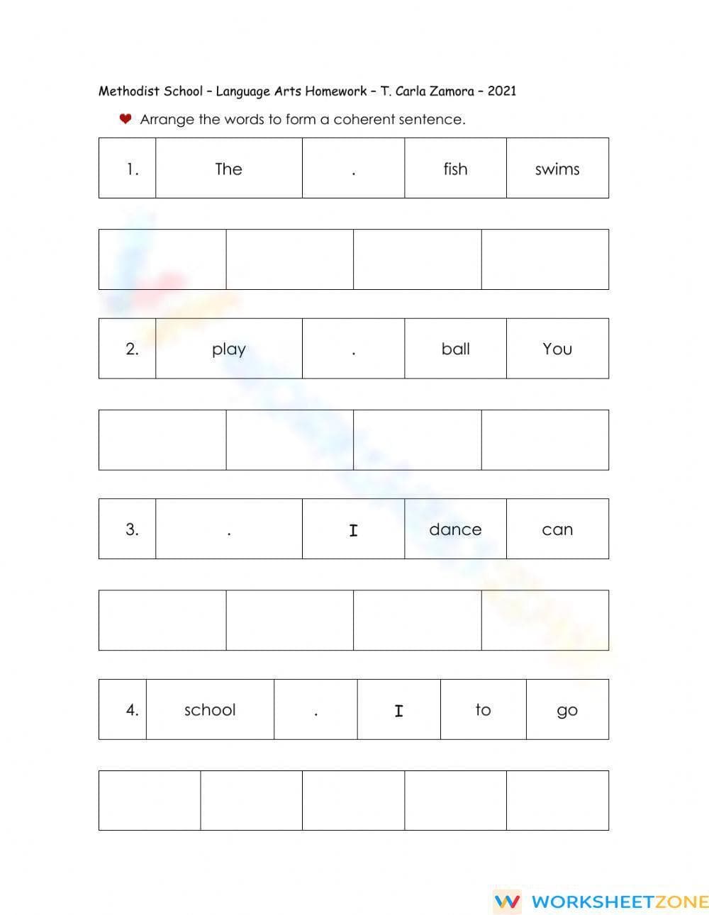 Language Homework - Page 1