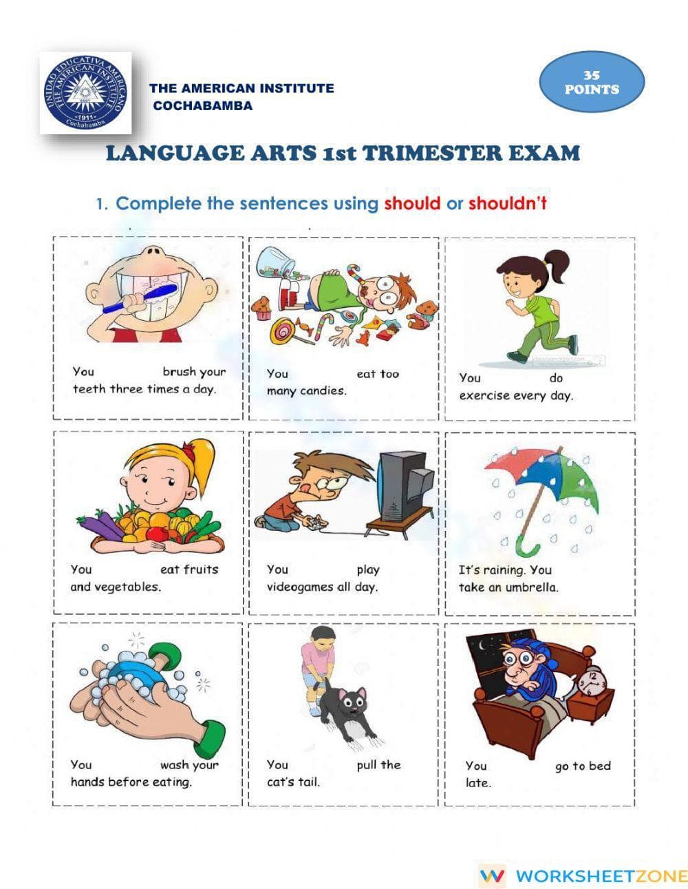 English Test - Page 1