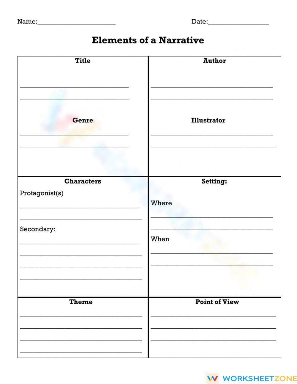 Elements of Narrative - Page 1