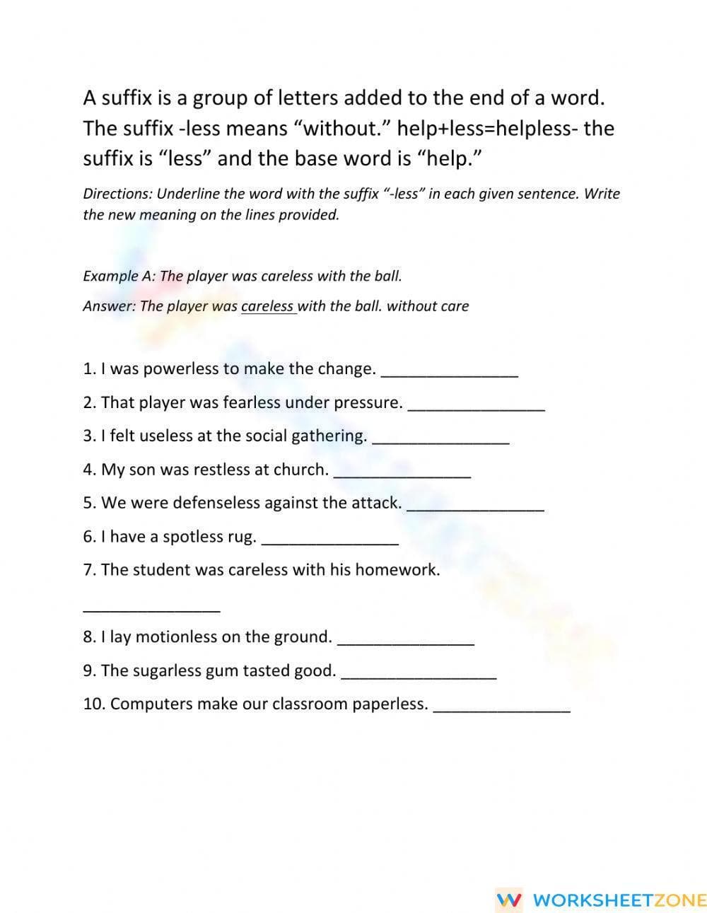 Suffix less - Page 1