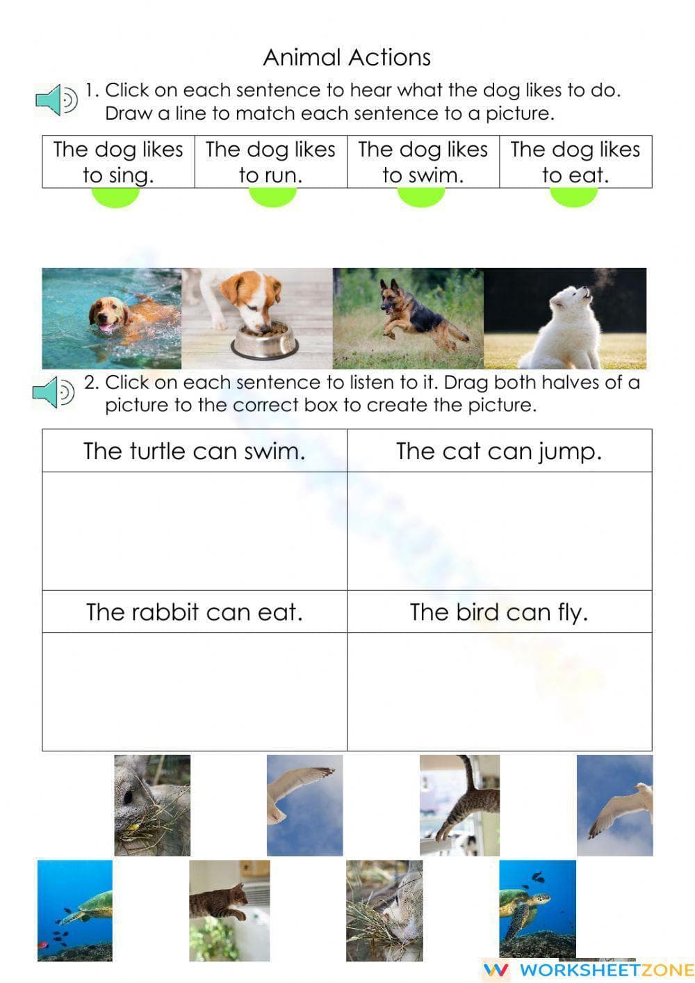 Animal Actions - Page 1