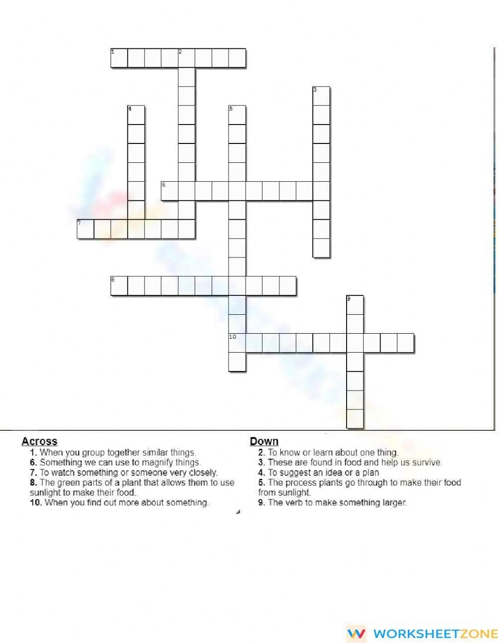 Unit 3 Super Crossword - Page 1