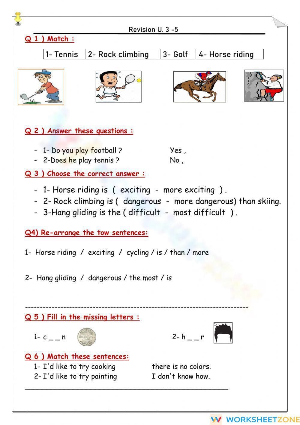 Revision unit 3 -5 - Page 1