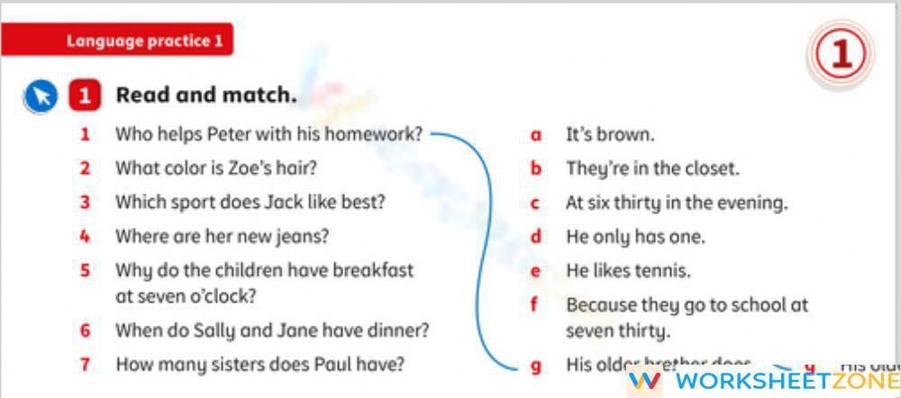 Level up - Unit 1 Wh questions - Page 1