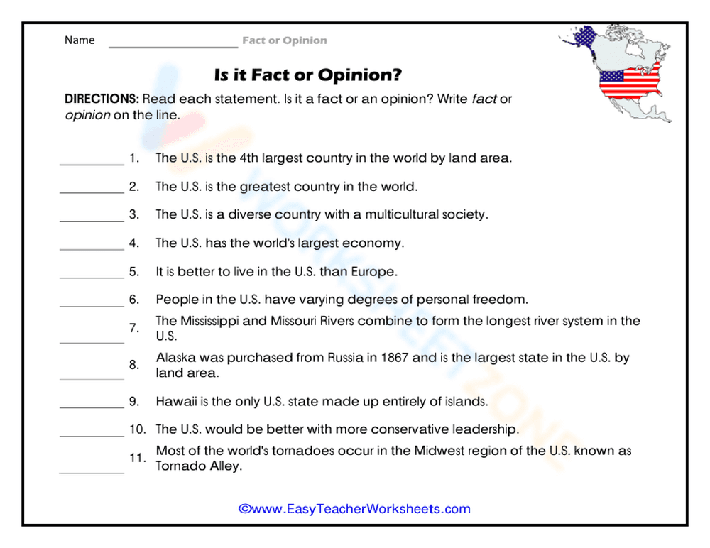 Is it a Provable Fact or Just an Opinion? - Page 1