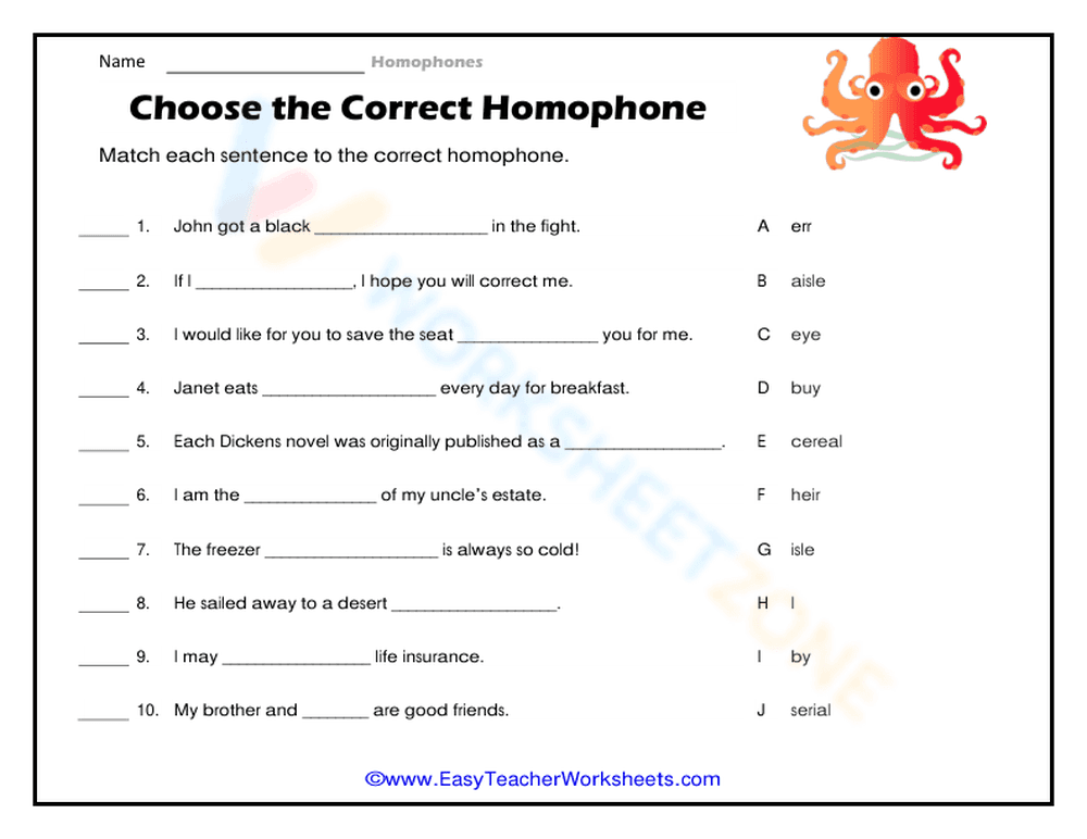 Choose the Correct One - Page 1