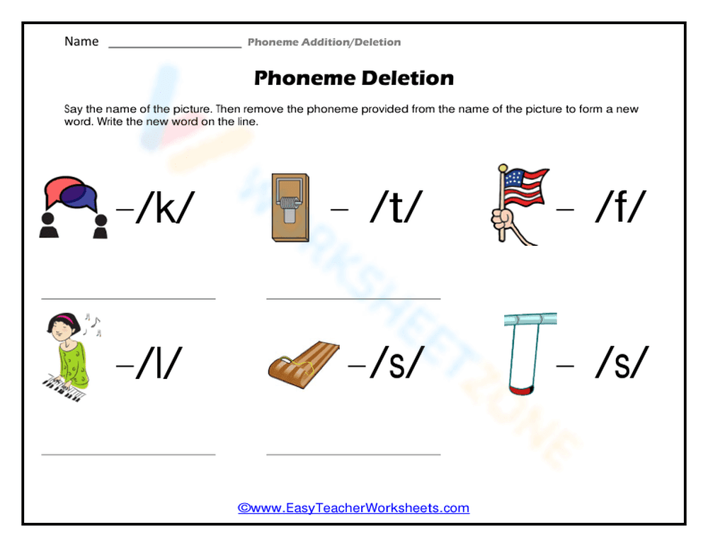 Phoneme Deletion - Page 1