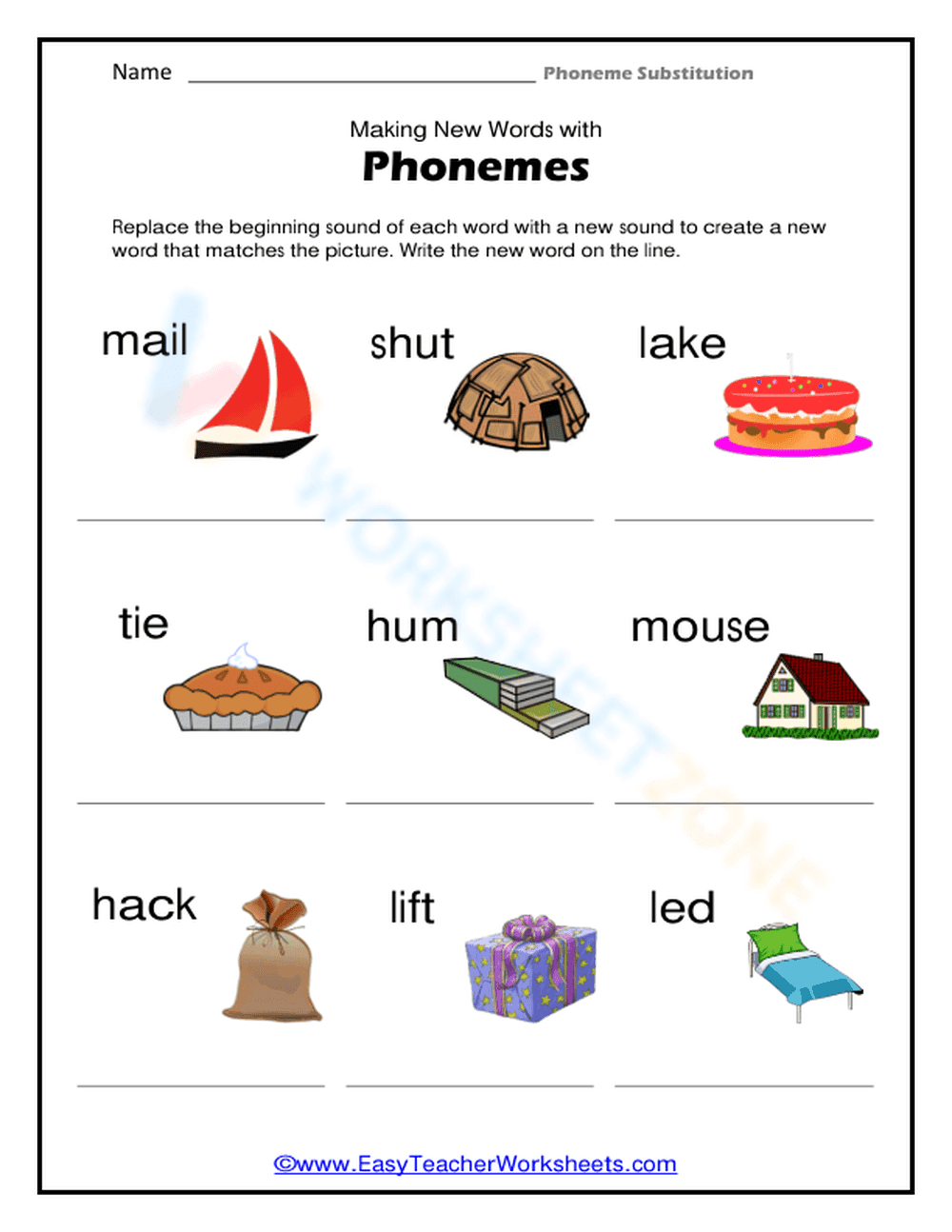 Making New Words with Phonemes - Page 1