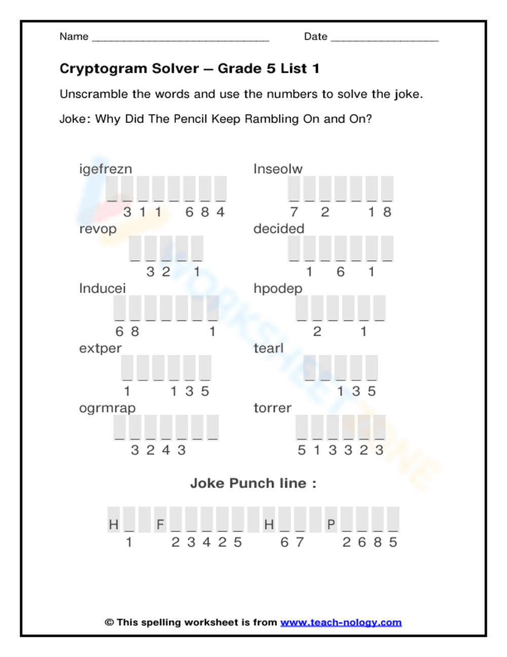 Cryptogram Solver - Page 1