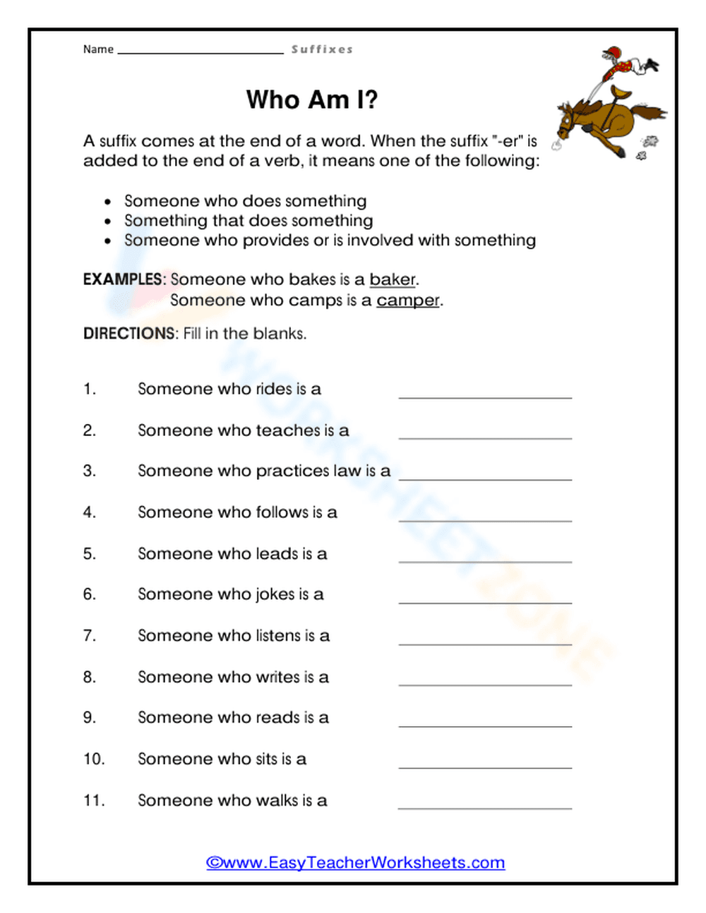 Who Am I? Identifying Character Traits - Page 1