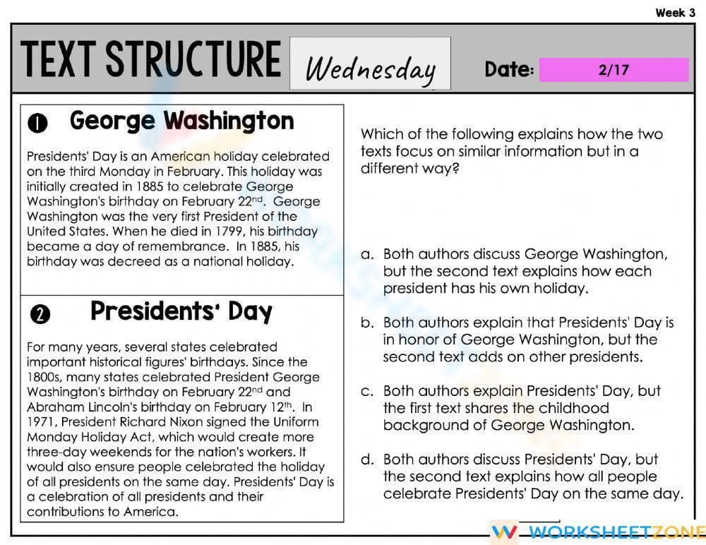 Text Structure - Page 1