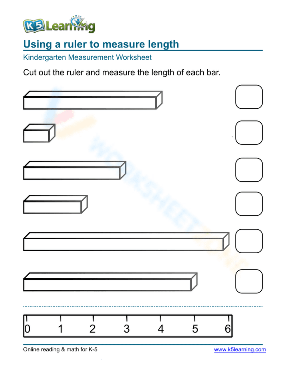 Measure with a Cut-Out Scale - Page 1