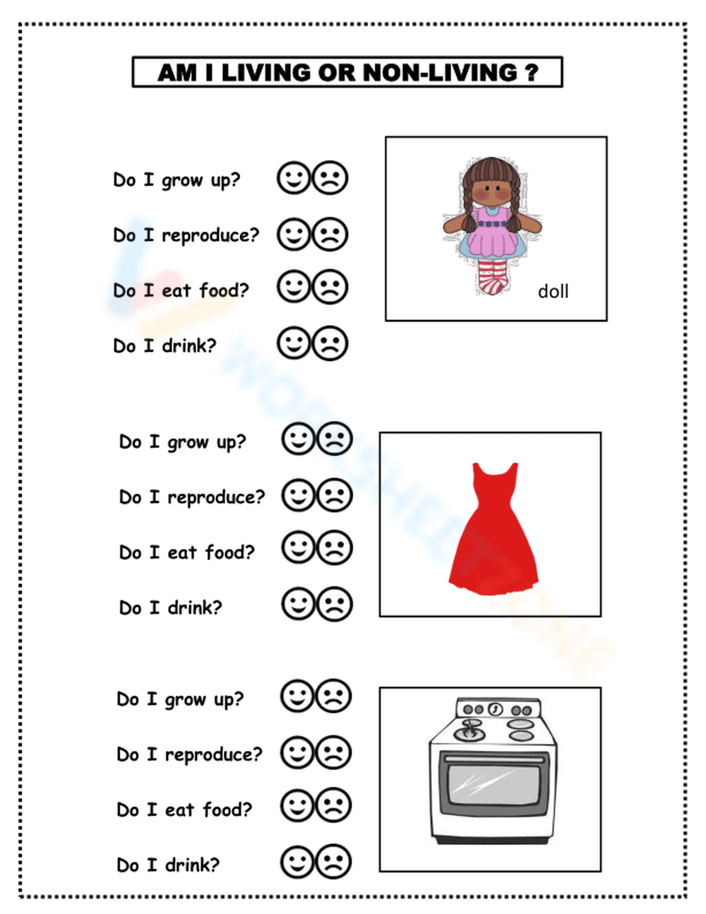 Living and Non-living Things - Page 1