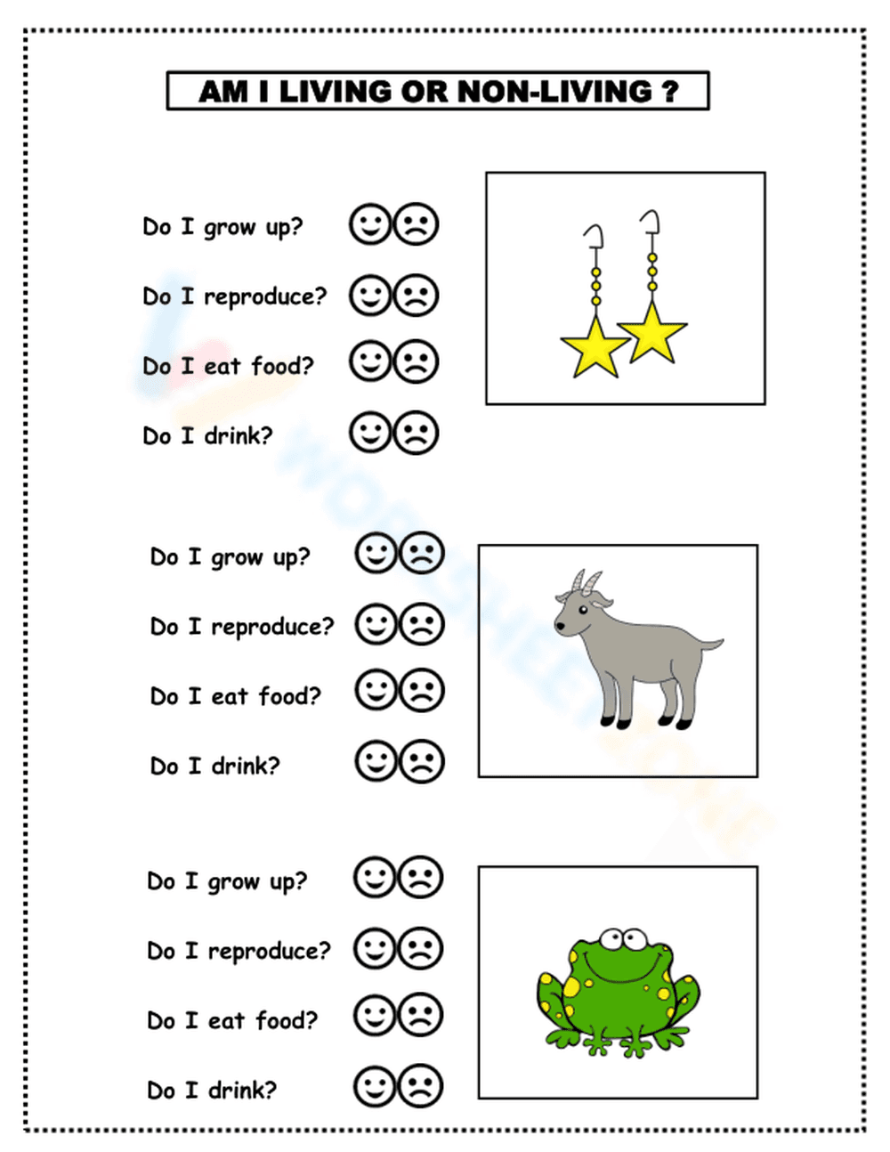 Living and Non-living Things - Page 1