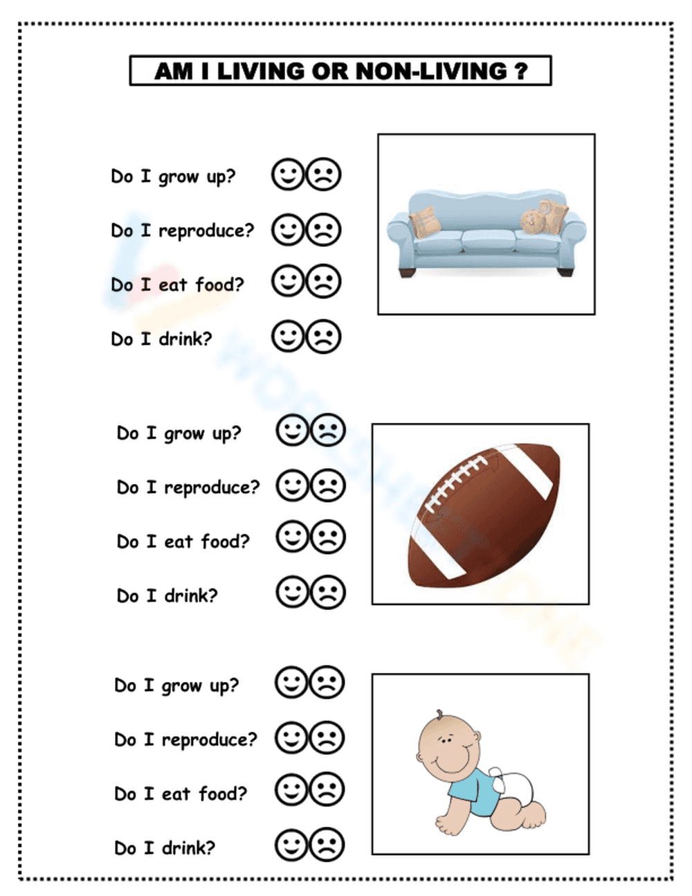 Living and Non-living Things - Page 1
