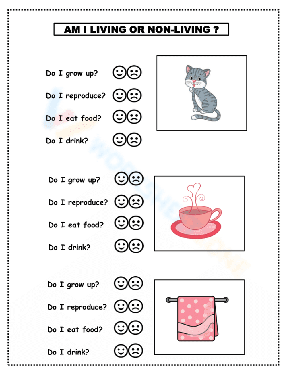 Living and Non-living Things - Page 1