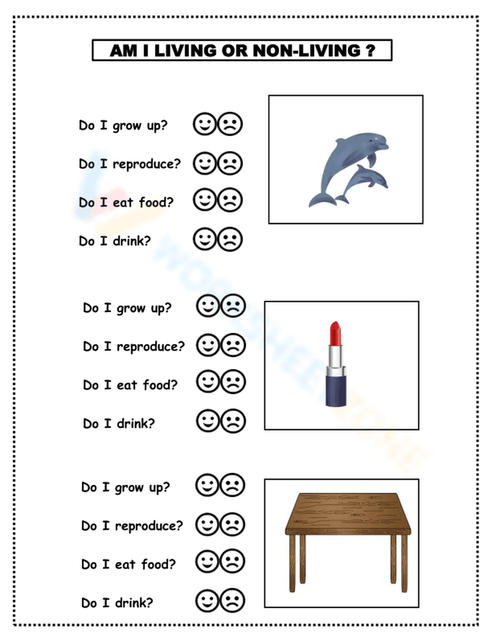 Living and Non-living Things - Page 1