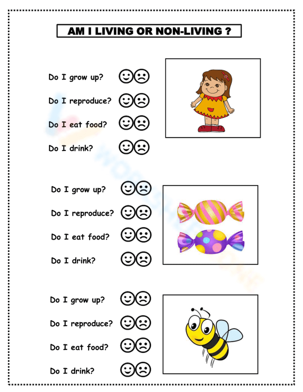 Living and Non-living Things - Page 1