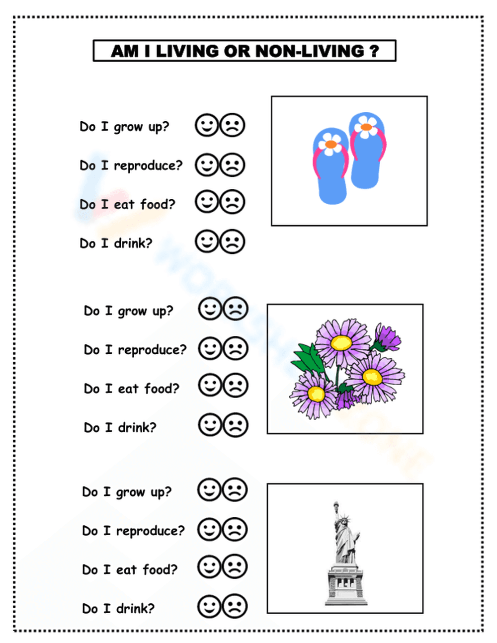 Living and Non-living Things - Page 1