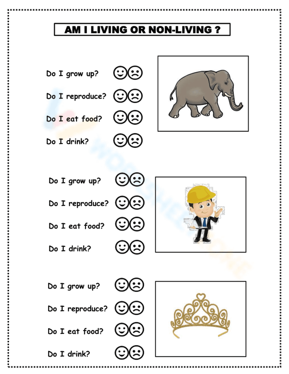 Living and Non-living Things - Page 1