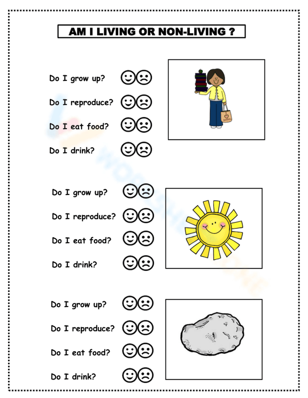 Living and Non-living Things - Page 1