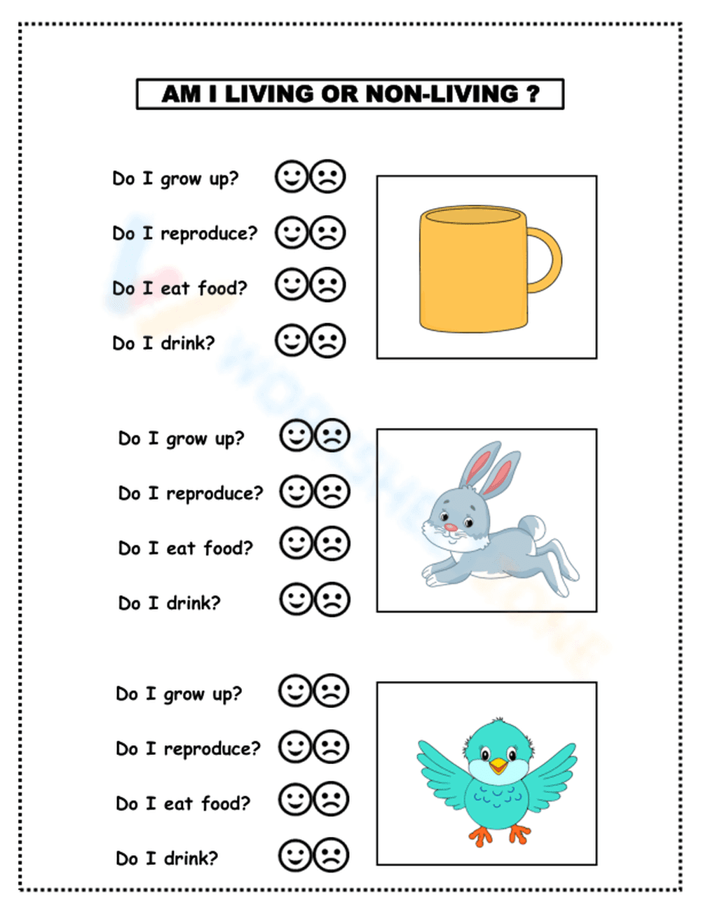 Living and Non-living Things - Page 1