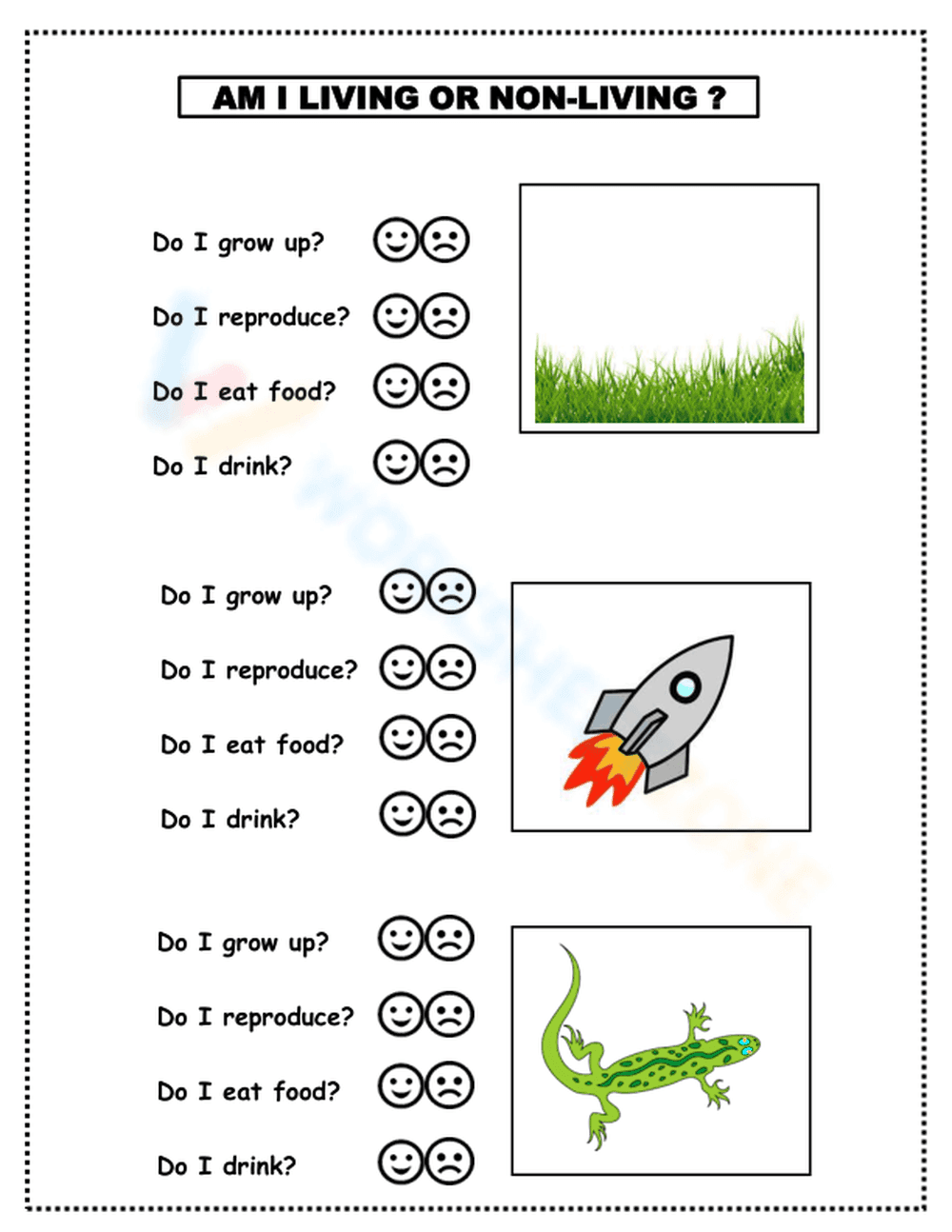 Living and Non-living Things - Page 1