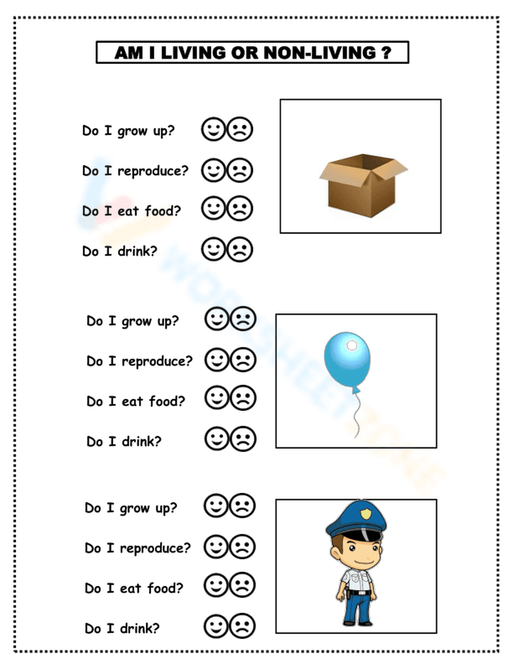 Living and Non-living Things - Page 1