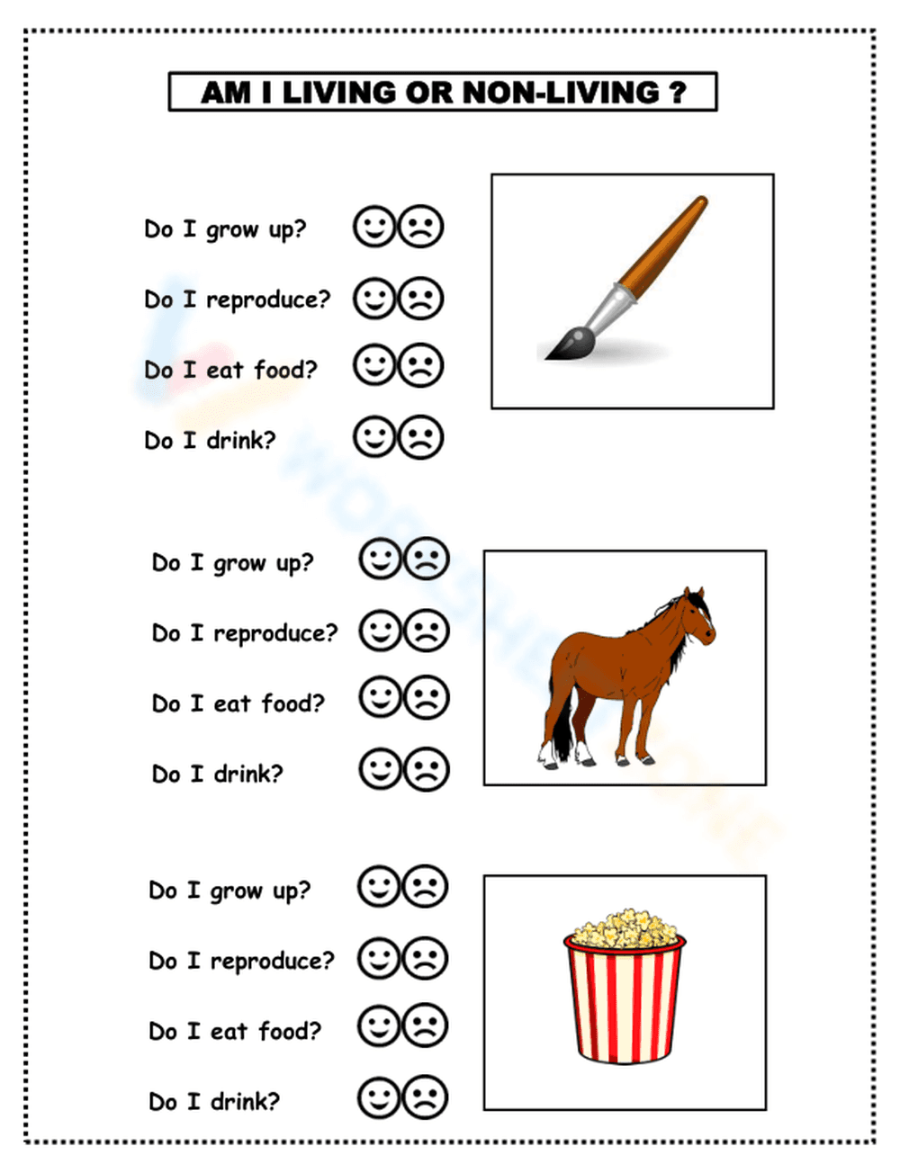 Living and Non-living Things - Page 1