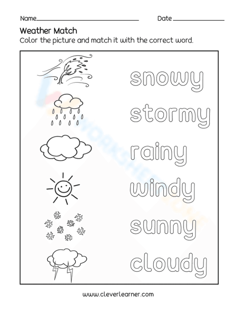 Match and color - Page 1